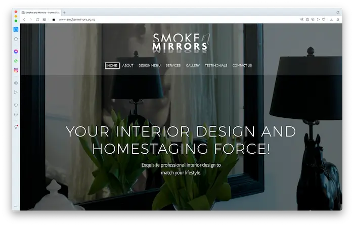 Smoke and Mirrors Web Site