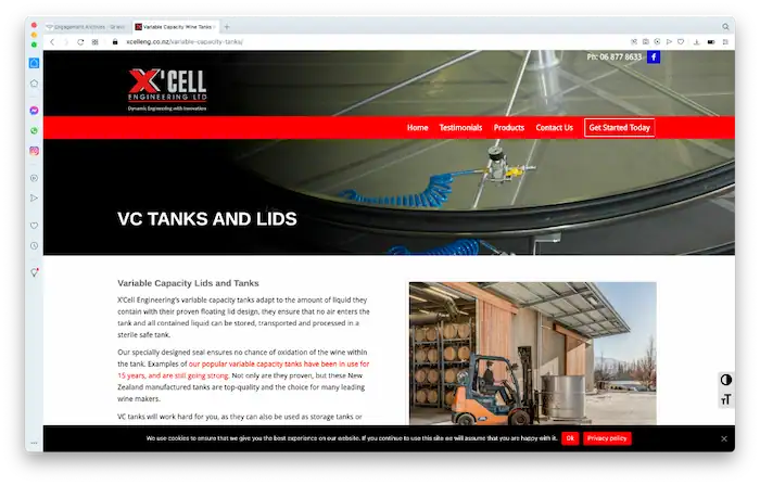 Xcell Engineering Web Design